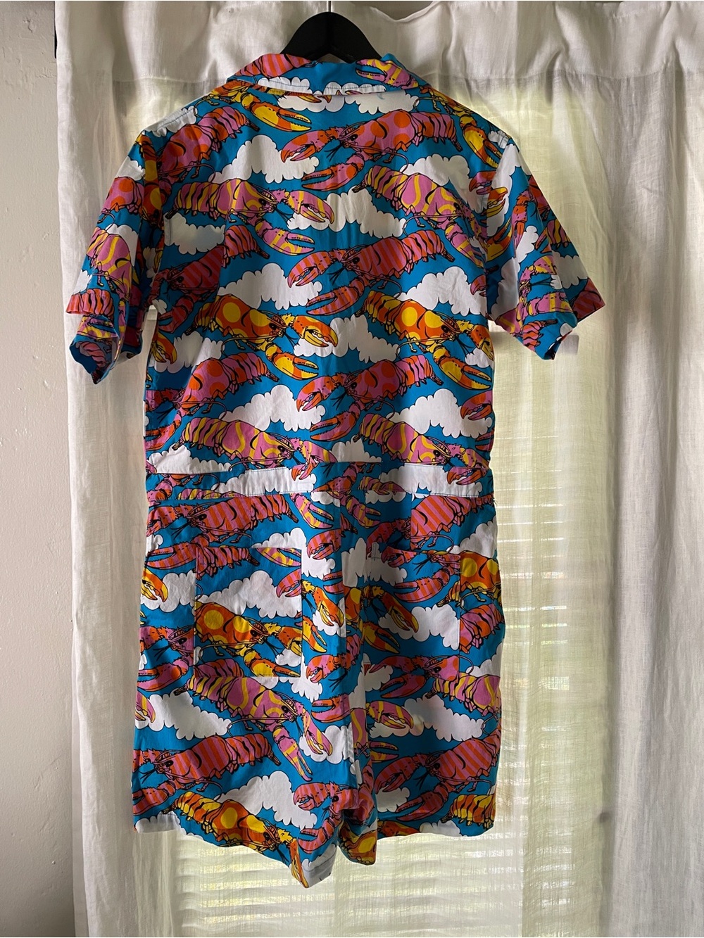 Nooworks Lobster Dreams short jumpsuit short coveralls XLarge - Picture 5 of 5